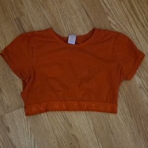 Savage X Fenty Orange Crop Top